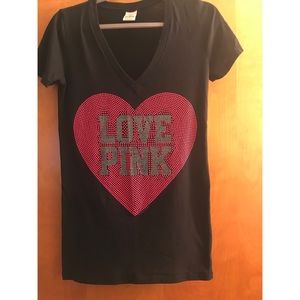 Women sequins PINK t-shirt